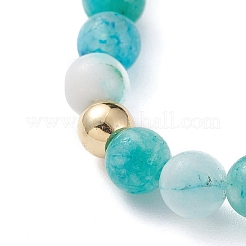 Braccialetti con ciondoli elasticizzati in emimorfite naturale&nbsp;BJEW-JB04849-05