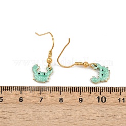 Ocean Serie 304 Edelstahl Emaille Ohrhänger&nbsp;EJEW-K017-01F-G