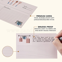 50 tarjeta de recetas grabable de doble cara&nbsp;DIY-WH20007-54