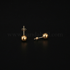 Pendientes de bola redonda de acero inoxidable 304 para mujer&nbsp;GN4839