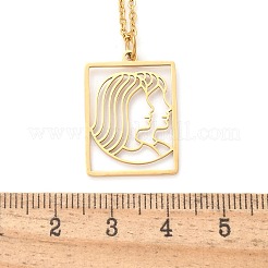 Collier en acier inoxydable 304&nbsp;NJEW-D330-01G-03