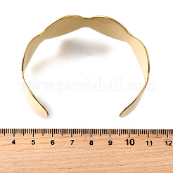 Offene Manschettenarmreifen aus 304 Edelstahl&nbsp;BJEW-S172-02G