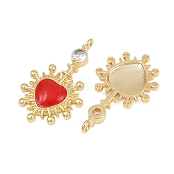 Ottone micro spianare pendenti zirconi&nbsp;KK-C132-32G