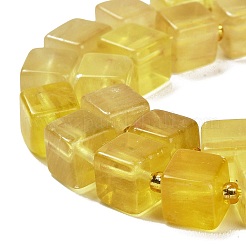 Natürliche gelbe Fluorit Perlen Stränge&nbsp;G-G053-B07-01
