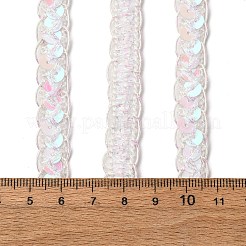 Ribete de encaje de poliéster con filigrana y brillantina&nbsp;OCOR-Z007-10A