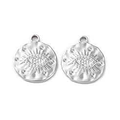 Ciondolo in acciaio inossidabile 304 anti-ossidazione con strass&nbsp;STAS-P324-37P