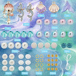 Kit para hacer pulseras con temática oceánica&nbsp;DIY-SC0020-29