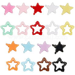 72pcs 18 Farben Acrylperlen&nbsp;OACR-SC0002-61