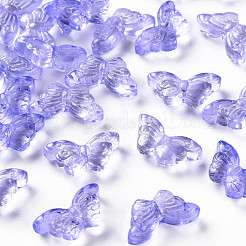 Transparente sprühlackierte Glasperlen&nbsp;GLAA-S190-018