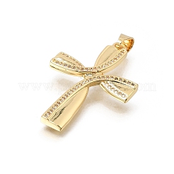 Pendentifs en laiton zircon cubique transparent&nbsp;CU-CBA4BAF-06G