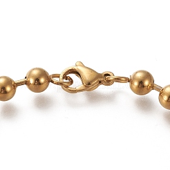 Bracelets à chaîne à billes en acier inoxydable 304&nbsp;X-STAS-I156-22G