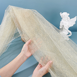 Glitzernder Polyester-Netzstoff&nbsp;DIY-WH0661-46A