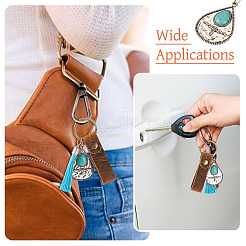 Porte-clés en cuir de vachette&nbsp;KEYC-TAC00028