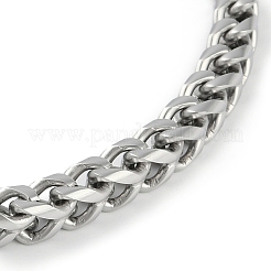 Anlaufgeschützte Weizenkettenarmbänder aus Edelstahl 304&nbsp;STAS-L692-001P