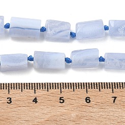 Natürlichen blauen Spitze Achat Perlen Stränge&nbsp;G-C270-K21