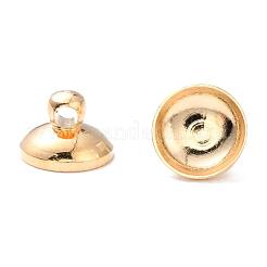 Zahnstangenbeschichtung Messing Perlenkappe Kautionen&nbsp;KK-WH0003-8mm-02G