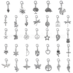 65 Stück Herbst-Legierungsanhänger-Dekorationsset&nbsp;HJEW-SC0002-73