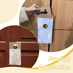 100 bolsa de plástico impermeable para colgar periódicos en la puerta.&nbsp;ABAG-WH0044-97
