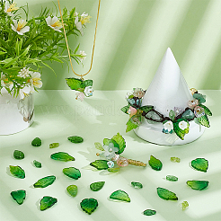 90 Stück Anhänger aus transparentem Glas mit 8 Farbverlaufsfarben&nbsp;GLAA-NB0001-90