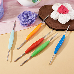 5 Stück 5 Farben Eisenhäkelnadeln&nbsp;TOOL-TADJ0001-02