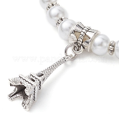 Glasperlenarmbänder Perlen Stretch&nbsp;BJEW-JB09696-04