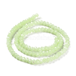 Perles de verre imitation jade cuites au four&nbsp;DGLA-A034-J4MM-A21