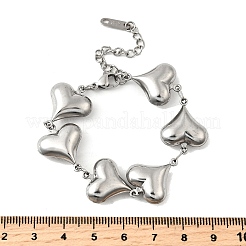 304 Edelstahl-Gliederarmbänder für Damen&nbsp;BJEW-Q041-01D-P