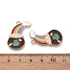 Emaille-Anhänger aus Legierung zum St. Patrick's Day&nbsp;ENAM-T024-45A-G