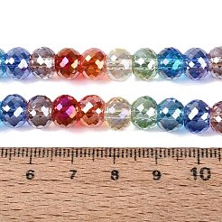 Chapelets de perles en verre transparent électrolytique&nbsp;EGLA-N022-17A-C01