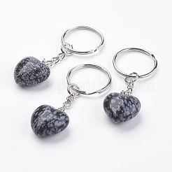 Llavero de piedras preciosas naturales y sintéticas&nbsp;KEYC-F019-02