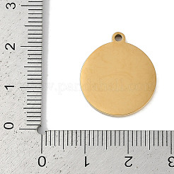 Pendentifs en acier inoxydable 304 avec placage ionique (IP)&nbsp;STAS-M080-12G-03