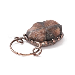 Gros pendentifs en chiastolite naturelle&nbsp;G-I324-02R
