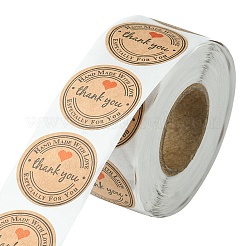 Kraftpapier-Dankeschön-Aufkleberrollen&nbsp;STIC-YW0001-04
