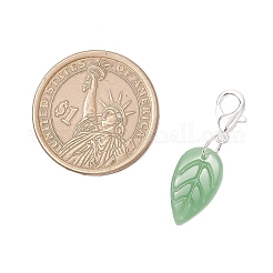 3 pendentif décoratif fait main en forme de feuille&nbsp;HJEW-JM03545-01