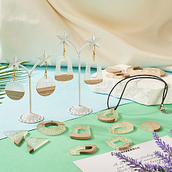 16pcs 8 Stil Holzanhänger&nbsp;FIND-TA0005-92