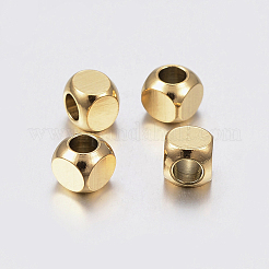 Perlas de acero inoxidable 304 con recubrimiento iónico (IP)&nbsp;STAS-F135-07G-5x5mm