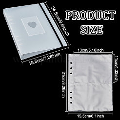 25 sacchetto porta biglietti in formato A5 in PP con fogli mobili&nbsp;AJEW-NB0005-44