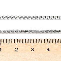 Collane con catene a scatola in acciaio inossidabile 201 anti-appannamento&nbsp;NJEW-L416-02-2.5mm