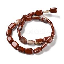 Chapelets de perles en jaspe rouge naturel&nbsp;G-K357-D06-01