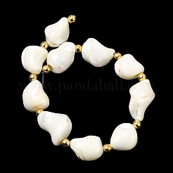 Chapelets de perles de coquille de trochid / trochus coquille&nbsp;X-BSHE-A002-07