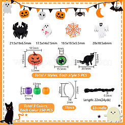 DIY-Schlüsselanhänger-Bastelsets zum Thema Halloween&nbsp;DIY-PH0030-62