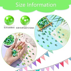 DIY-Sets für die Herstellung von Halsketten und Armbändern in der grünen Serie&nbsp;DIY-CJ0001-77