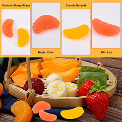 200 pieza de segmentos de PVC naranja de 2 colores&nbsp;DJEW-OC0001-22