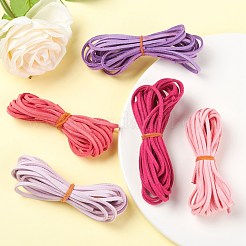 Cordon en simili daim 5 brins 5 couleurs&nbsp;LW-FS0001-01A
