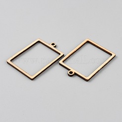 Pendentifs géométriques en copeaux de bois faits à la main&nbsp;WOOD-WH0134-02A-02