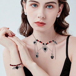 16pcs 8 styles de pendentifs en émail en alliage&nbsp;ENAM-GA0001-20