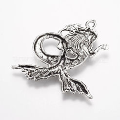 Tibetischer stil Aluminium Anhänger & Charms&nbsp;LS-PALLOY-F173-08AS