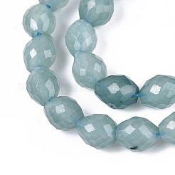 Naturales teñidos abalorios de jade blanco hebras&nbsp;G-T142-89B