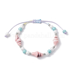 Braccialetti di perline di porcellana fatti a mano&nbsp;BJEW-JB12473-01