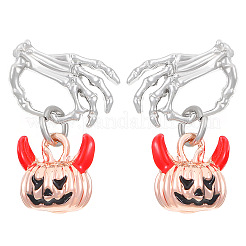Aretes de aleación de esmalte&nbsp;PW-WG0AEA6-01